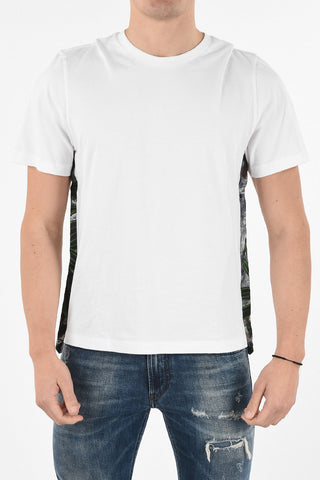 Asymmetrical T-shirt with Floral Band
