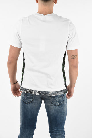 Asymmetrical T-shirt with Floral Band