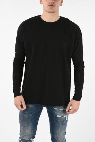 Oversized crew-neck sweatshirt