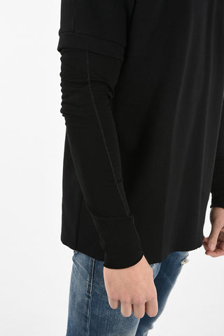Oversized crew-neck sweatshirt