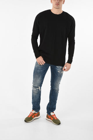 Oversized crew-neck sweatshirt