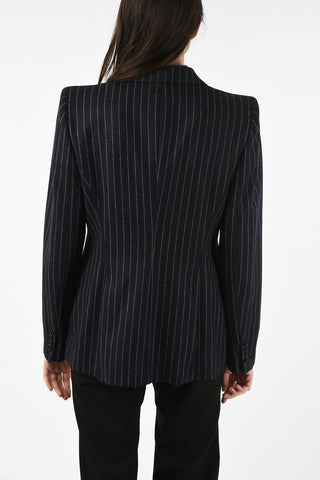 Awning Striped  Peak Lapel Blazer