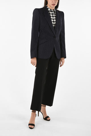 Awning Striped  Peak Lapel Blazer