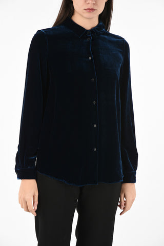 Chenille spread collar Shirt