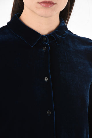 Chenille spread collar Shirt
