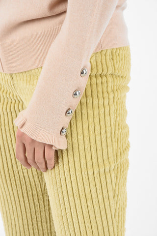 Maglia a Collo Alto con Ruches