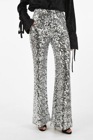 Sequined Flare Pants