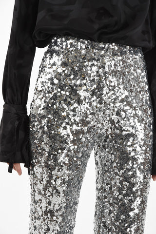 Sequined Flare Pants
