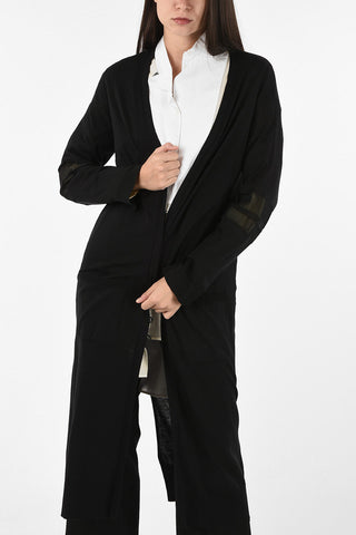 Cardigan Lungo in Seta e Cotone