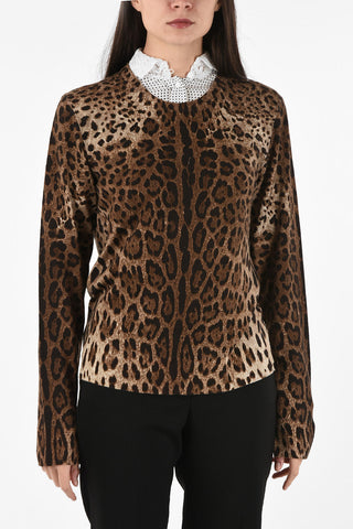 Virgin Wool Animal Printed Sweater