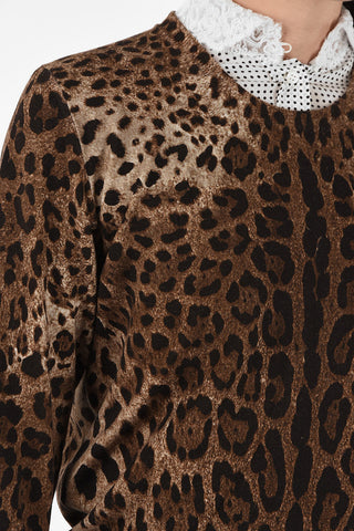 Virgin Wool Animal Printed Sweater
