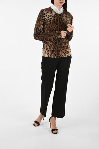 Virgin Wool Animal Printed Sweater