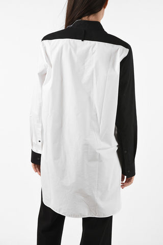 wingtip collar Asymmetrical Shirt