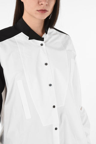 wingtip collar Asymmetrical Shirt