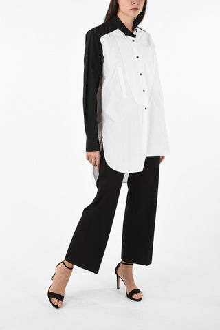 wingtip collar Asymmetrical Shirt