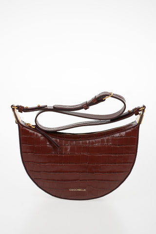 Leather Crocodile Printed ANAIS Bag