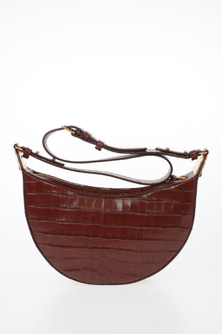 Leather Crocodile Printed ANAIS Bag