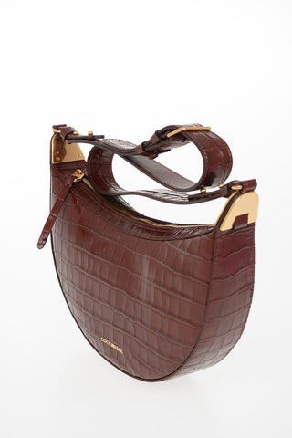 Leather Crocodile Printed ANAIS Bag