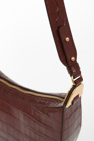 Leather Crocodile Printed ANAIS Bag