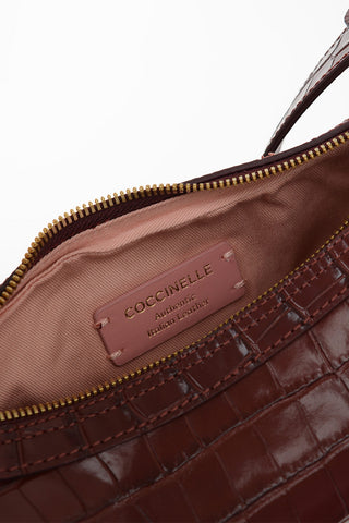 Leather Crocodile Printed ANAIS Bag