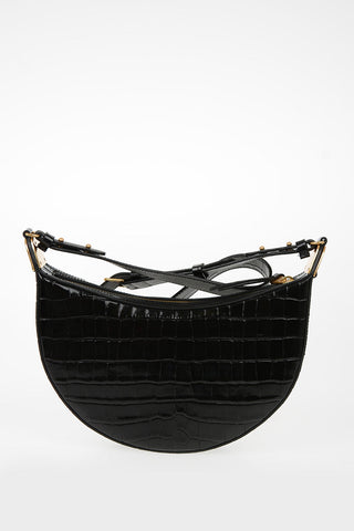 Leather Crocodile Printed ANAIS Bag