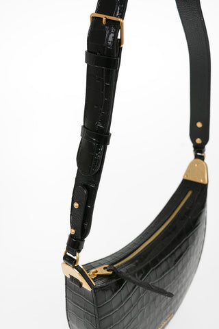 Leather Crocodile Printed ANAIS Bag