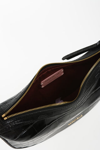 Leather Crocodile Printed ANAIS Bag