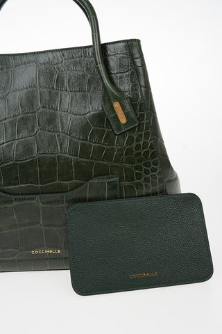 Leather Crocodile Printed EVASION Bag