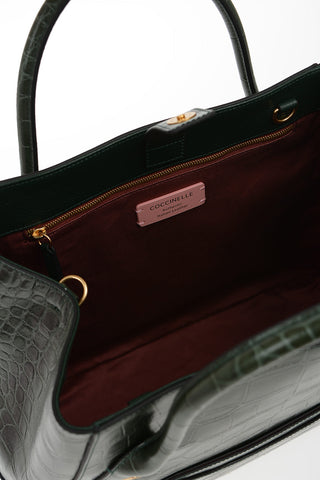 Leather Crocodile Printed EVASION Bag
