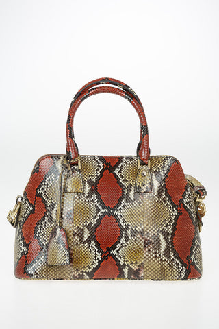 MM11 python leather Shoulder bag