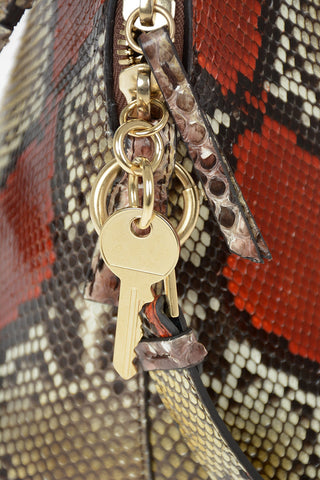 MM11 python leather Shoulder bag