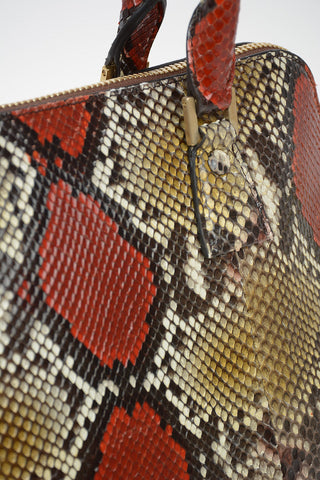 MM11 python leather Shoulder bag