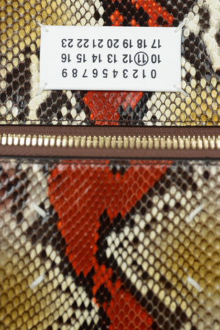 MM11 python leather Shoulder bag