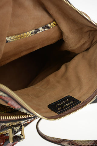 MM11 python leather Shoulder bag