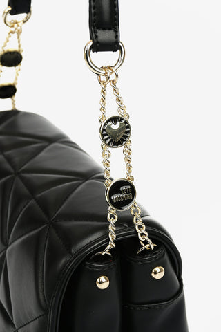 LOVE Faux Quilted Leather JEWEL Bag