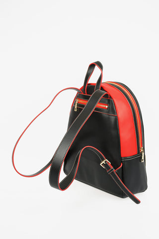LOVE Faux Leather OUT OF THE BLUE Backpack With Glittered Heart