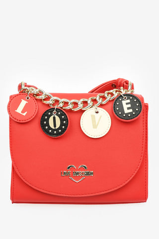 LOVE Faux Leather LOVELY CHARMS Shoulder Bag