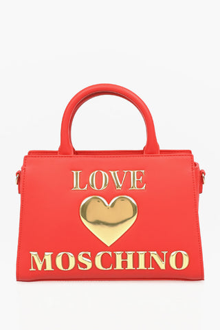 LOVE Borsa PADDED SHINY HEART in Ecopelle