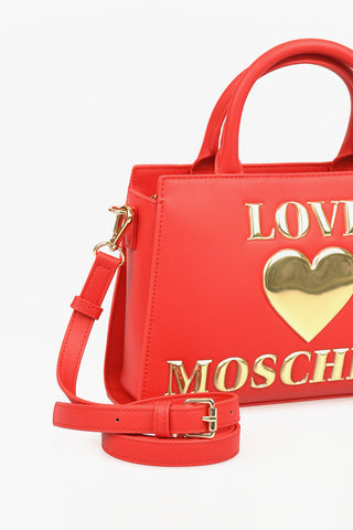 LOVE Borsa PADDED SHINY HEART in Ecopelle