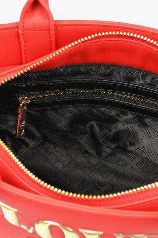 LOVE Borsa PADDED SHINY HEART in Ecopelle
