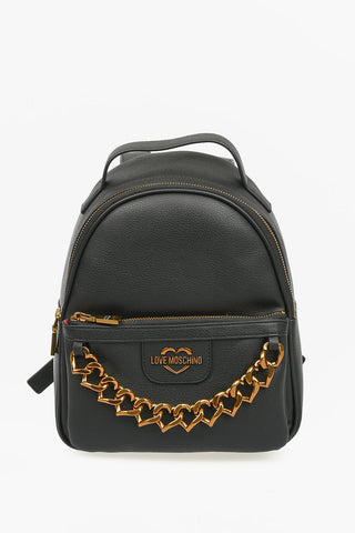 LOVE Zaino THE NEW CHAIN HEART In Ecopelle