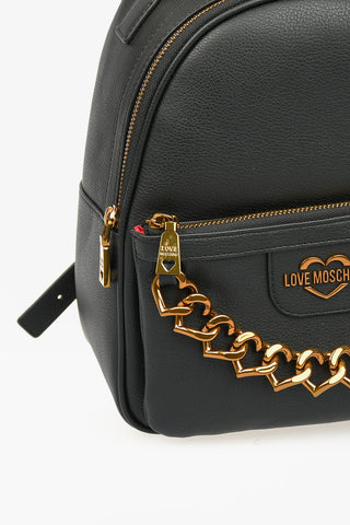 LOVE Zaino THE NEW CHAIN HEART In Ecopelle