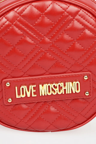 LOVE Faux Quilted Leather NEW SHINY Bag