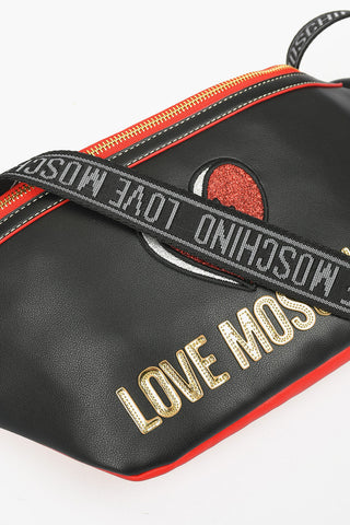 LOVE Faux Leatheer Glittered OUT OF BLUE Fanny pack