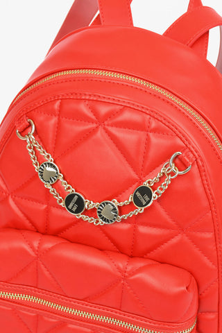 LOVE Faux Quilted Leather JEWEL Backpack