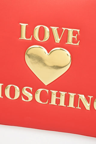 LOVE Borsa PADDED SHINY HEART in Ecopelle