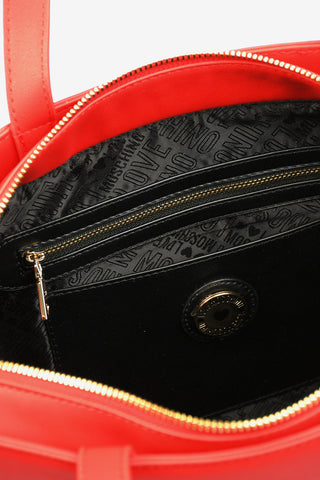 LOVE Borsa PADDED SHINY HEART in Ecopelle