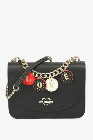 LOVE Faux Leather LOVELY CHARMS Shoulder Bag
