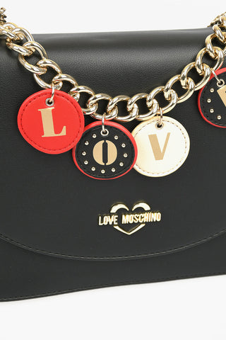 LOVE Faux Leather LOVELY CHARMS Shoulder Bag