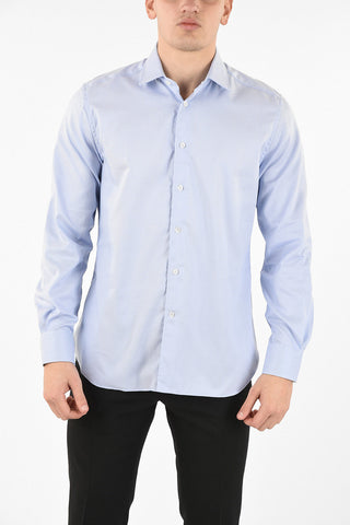camicia pin point collo francese